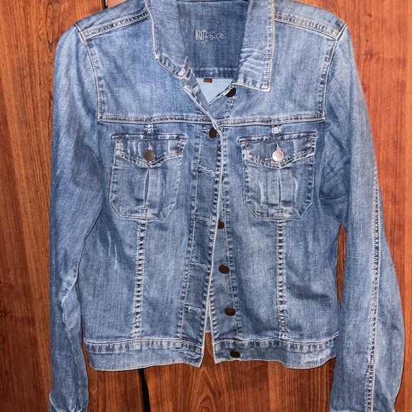 Kut from the Kloth Jackets & Blazers - Kut from the Kloth distressed jean jacket